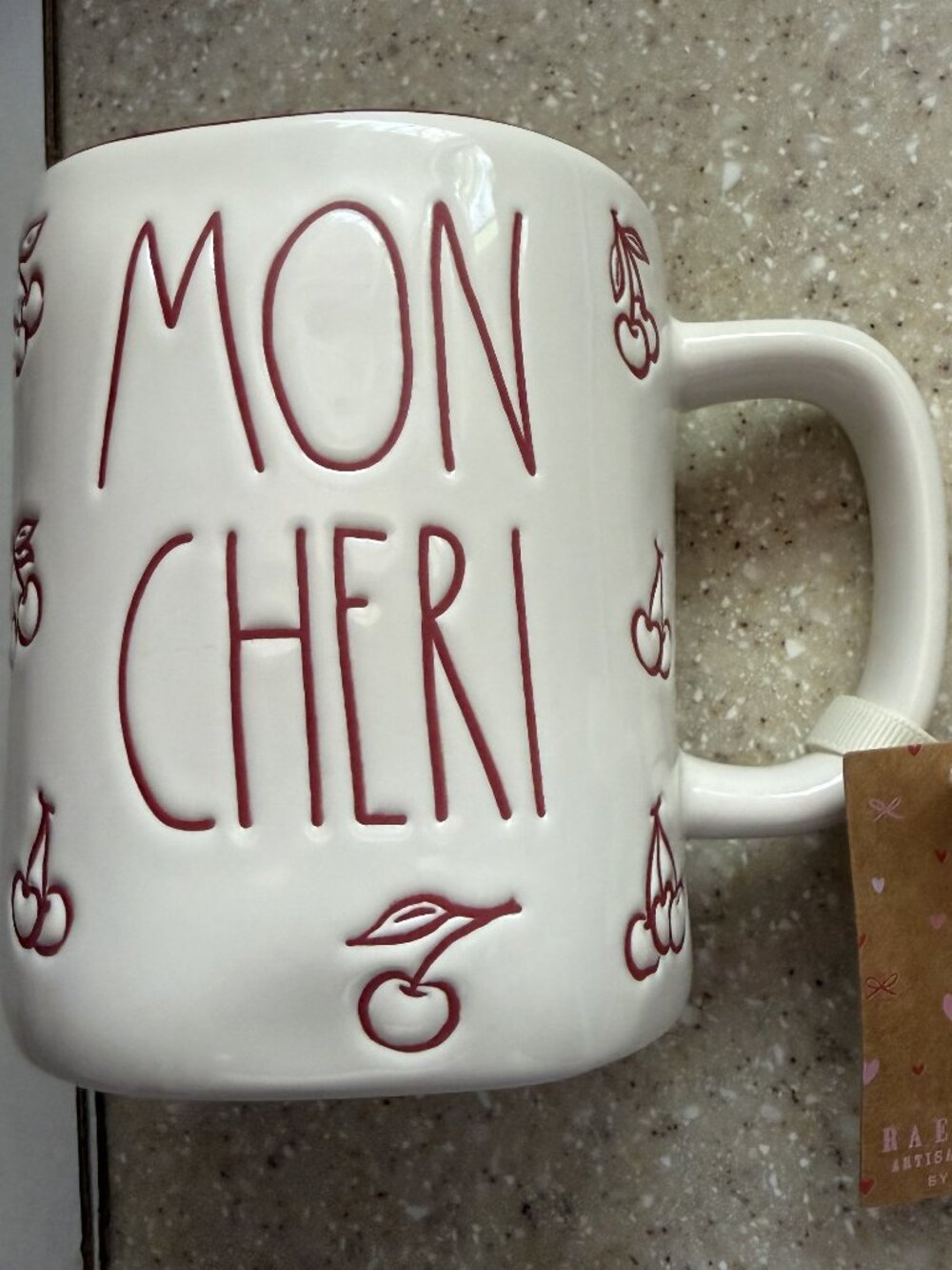 Mon Cheri mug by Rae Dunn/Magenta NWT